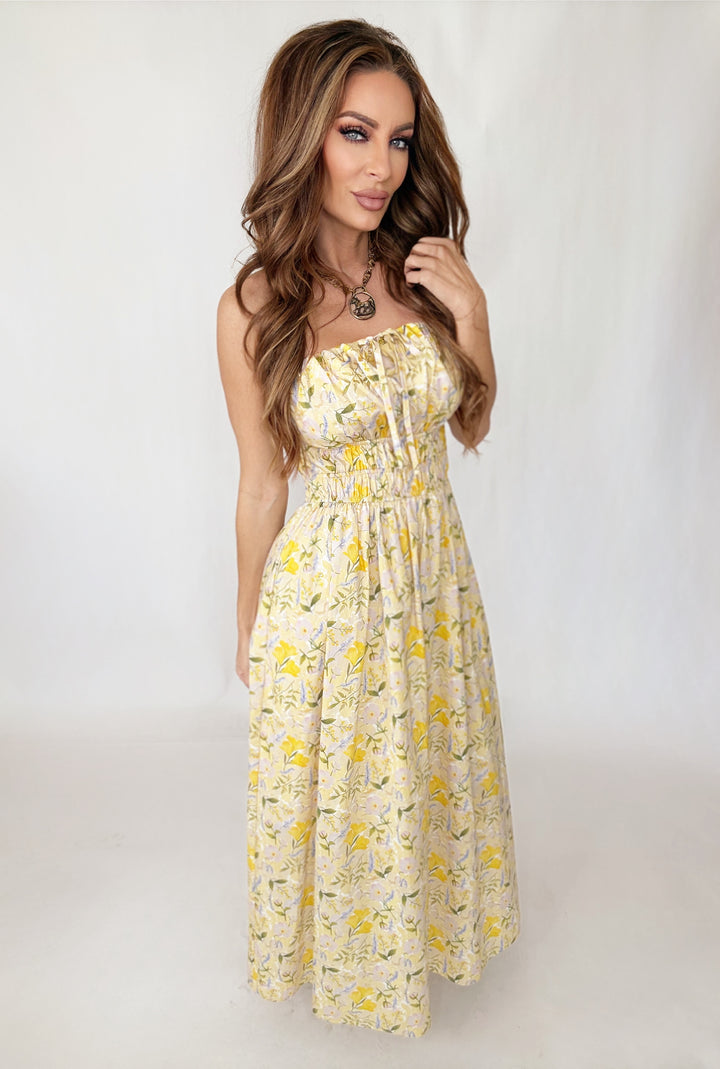 Limoncello Luxe Dress-Maxi Dresses-In February-Shop with Bloom West Boutique, Women's Fashion Boutique, Located in Houma, Louisiana