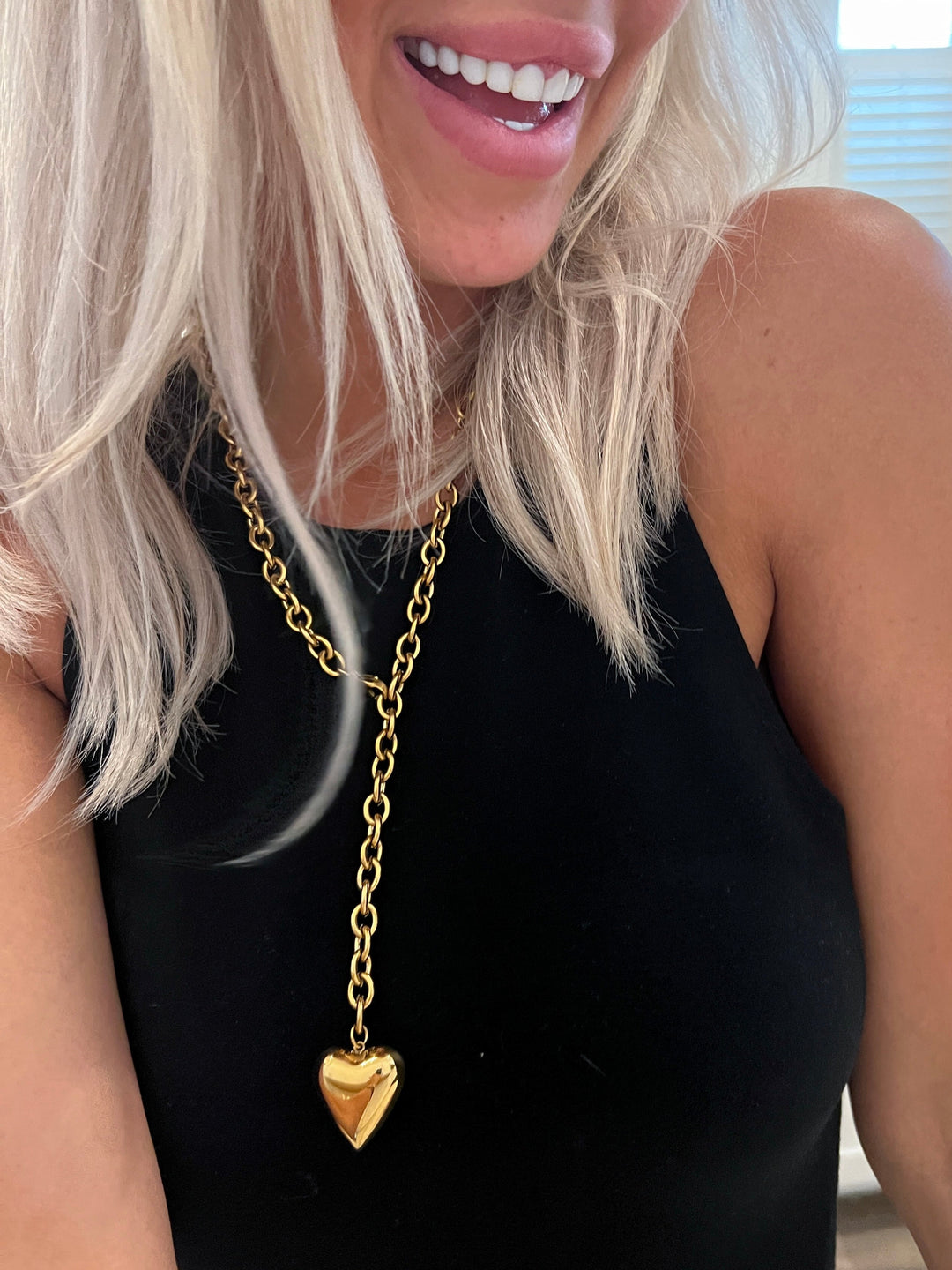 XL HEART NECKLACE-Chansuttpearls-Shop with Bloom West Boutique, Women&