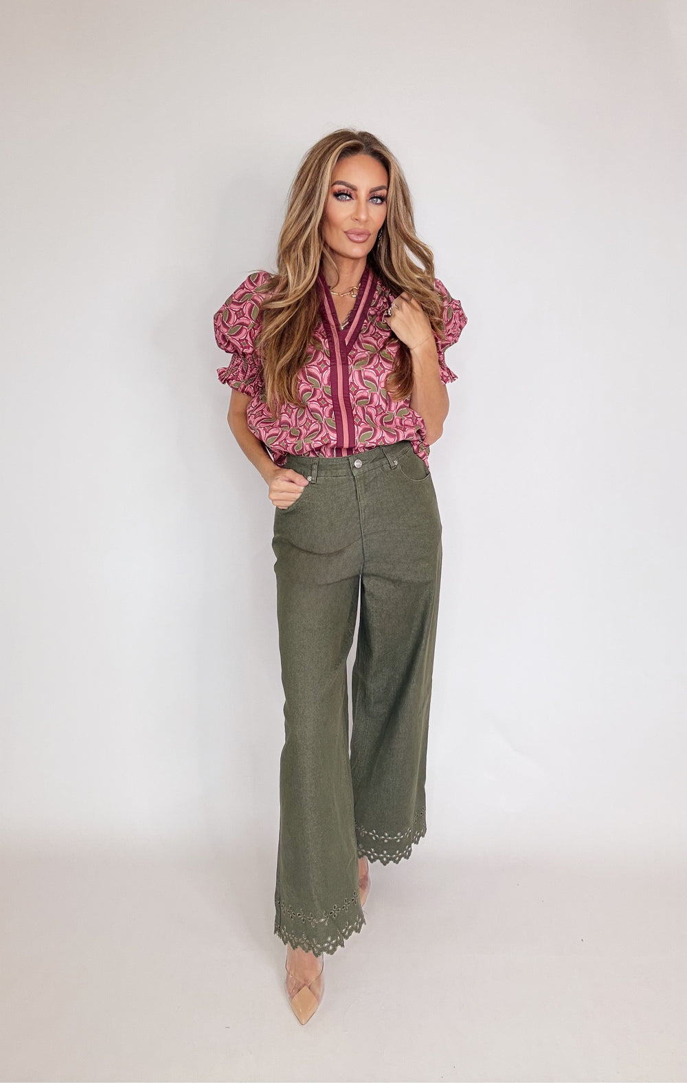 Juliette Merlot Top-Tops-Entro-Shop with Bloom West Boutique, Women's Fashion Boutique, Located in Houma, Louisiana