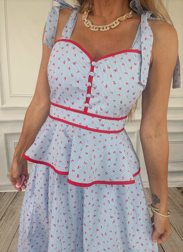Scarlet Whispers Corset Midi Dress-Midi Dresses-Entro-Shop with Bloom West Boutique, Women&