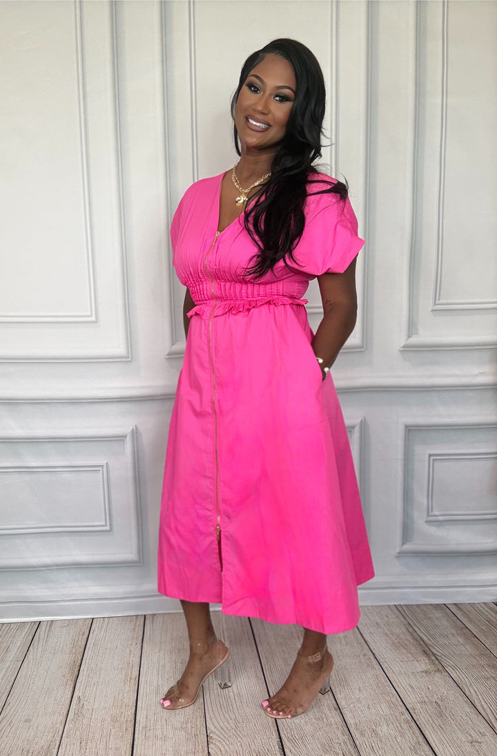 The Rosé Radiance Maxi Dress-Maxi Dresses-Entro-Shop with Bloom West Boutique, Women&