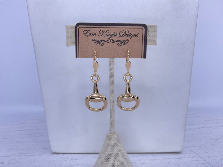 Erin Knight Gold Horse Bit Earrings-Jewelry-Erin Knight Designs-Shop with Bloom West Boutique, Women's Fashion Boutique, Located in Houma, Louisiana