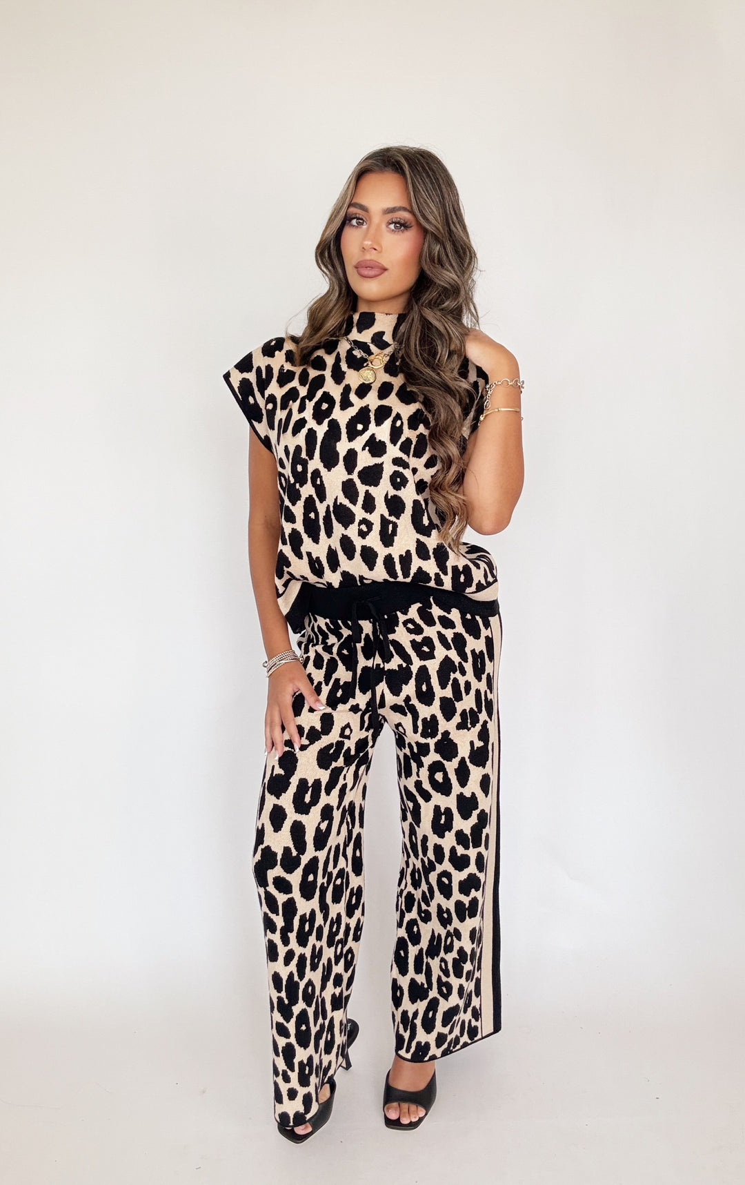 Spotted Luxe Pants-Tops-Entro-Shop with Bloom West Boutique, Women's Fashion Boutique, Located in Houma, Louisiana