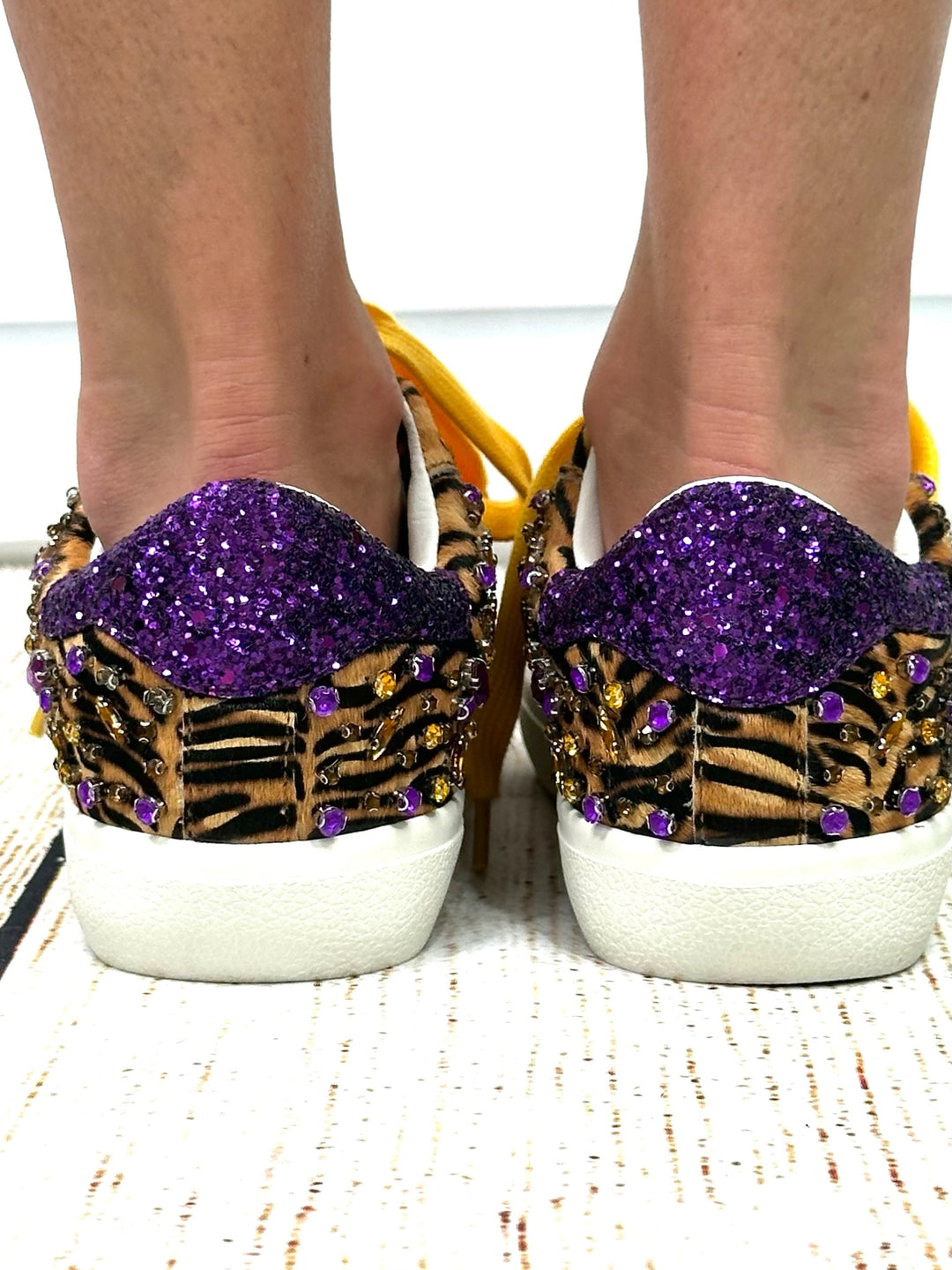 Tailgate Tiger Bloom West+Vintage Havana Game Day Sneakers PREORDER-SNEAKERS-Bloom West/Vintage Havana-Shop with Bloom West Boutique, Women&