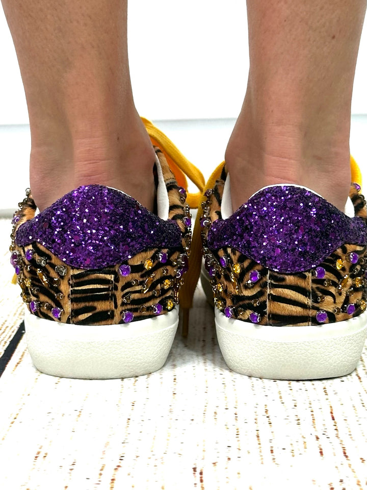 Tailgate Tiger Bloom West+Vintage Havana Game Day Sneakers PREORDER-SNEAKERS-Bloom West/Vintage Havana-Shop with Bloom West Boutique, Women&