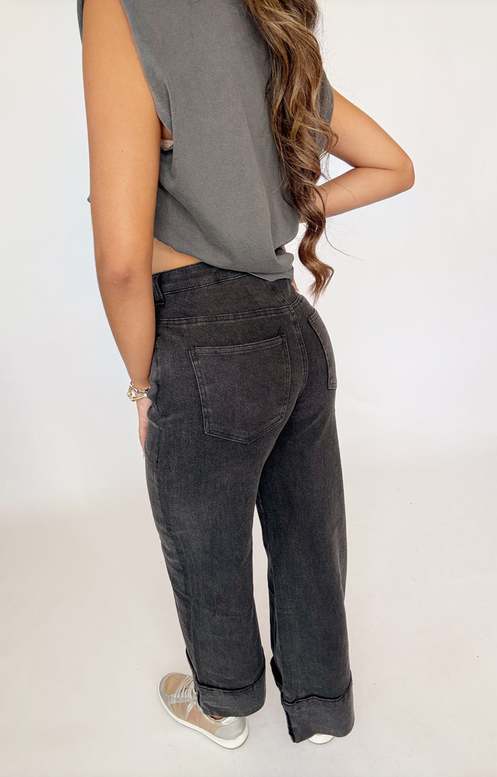 Rowena Black Jeans-Pants-Entro-Shop with Bloom West Boutique, Women's Fashion Boutique, Located in Houma, Louisiana