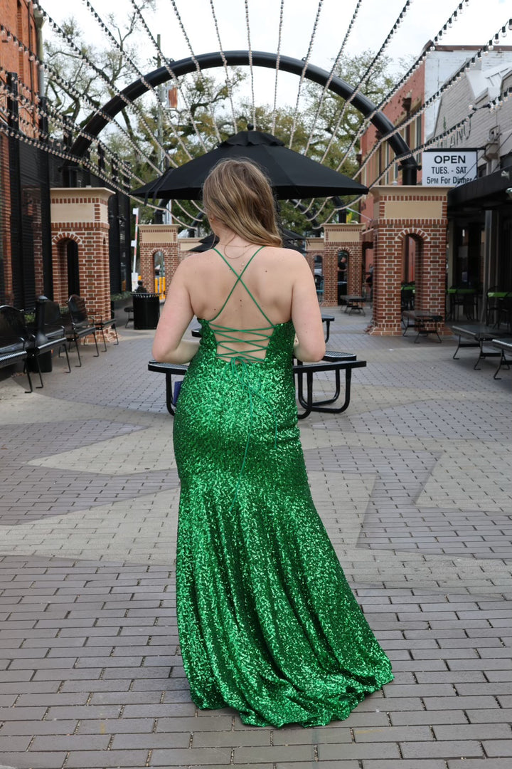 Javana Fitted Sequin Mermaid Gown-Dresses-ladivine by cinderella-Shop with Bloom West Boutique, Women's Fashion Boutique, Located in Houma, Louisiana