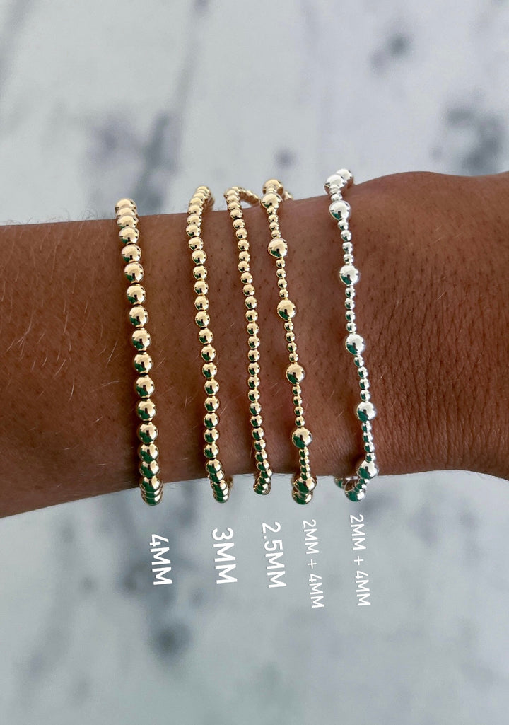 GOLD FILLED BEADED BRACELETS-Chansuttpearls-Shop with Bloom West Boutique, Women&