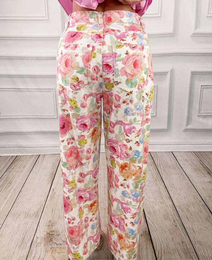 The Monet Garden Trousers-Pants-Entro-Shop with Bloom West Boutique, Women&