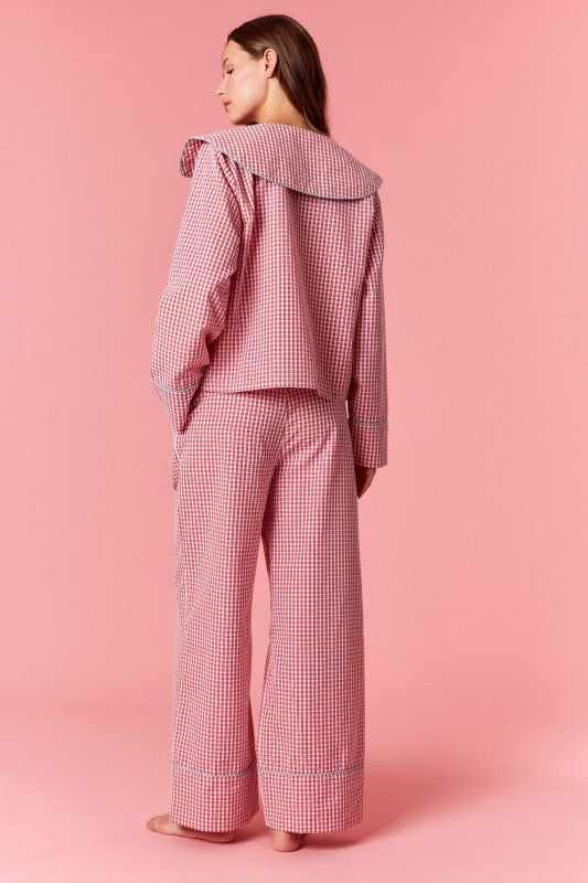 The Yuletide Bow Set-Pajamas-Peach Love-Shop with Bloom West Boutique, Women's Fashion Boutique, Located in Houma, Louisiana