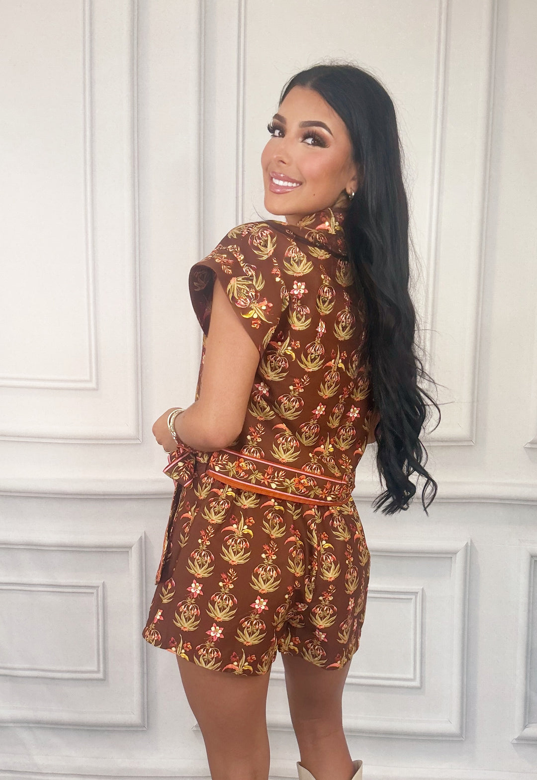 Burnt Petals Top-Tops-Entro-Shop with Bloom West Boutique, Women&