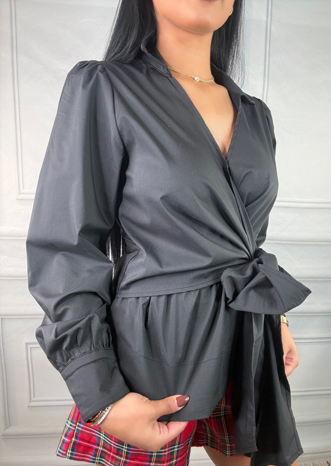 It Girl Wrap Top-Tops-She+Sky-Shop with Bloom West Boutique, Women&