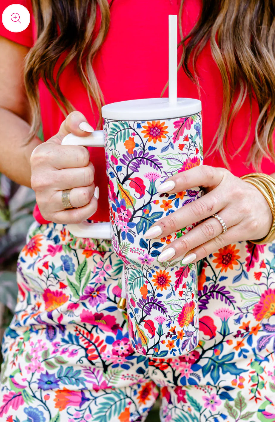 Fiesta Time Tumbler Cup-Tumblers-Jess Lea-Shop with Bloom West Boutique, Women's Fashion Boutique, Located in Houma, Louisiana