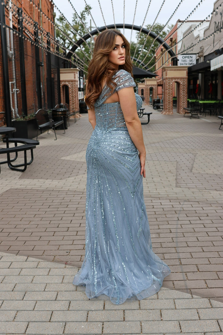 Nya Strapless Sequin Gown-Formal Gowns-17 young dress-Shop with Bloom West Boutique, Women's Fashion Boutique, Located in Houma, Louisiana