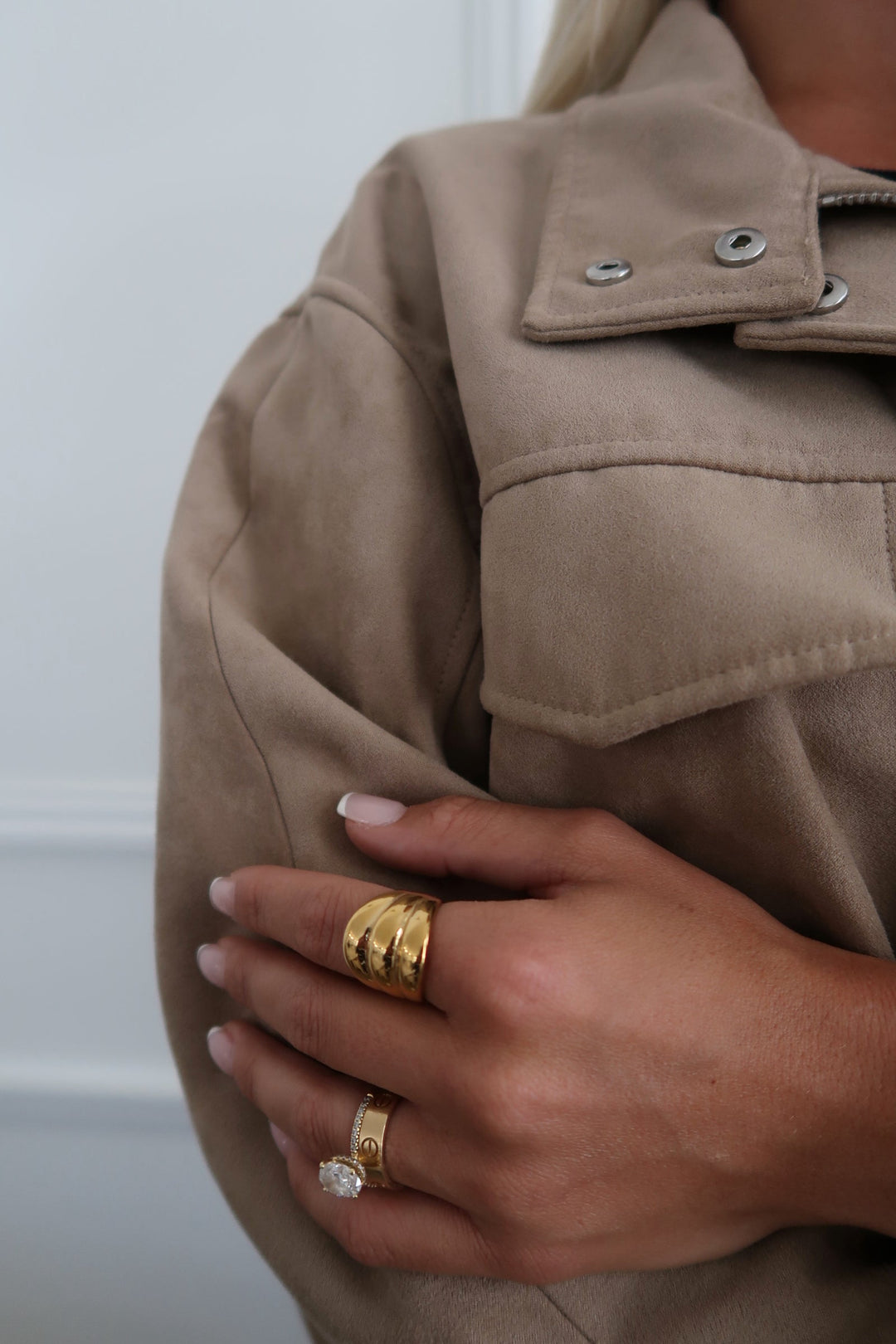 LARGE GOLD SHELL RING-Ring-Chansuttpearls-Shop with Bloom West Boutique, Women&