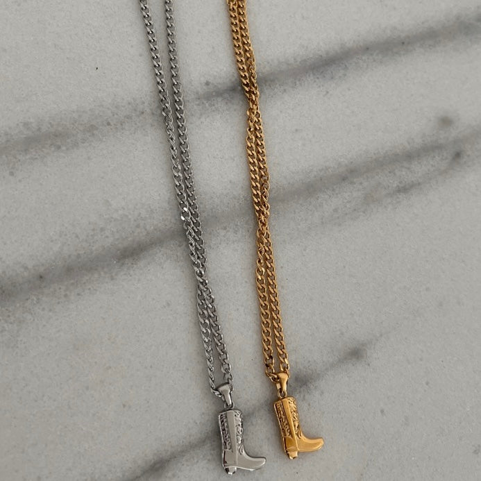 COWGIRL BOOT NECKLACE-Necklace-Chansuttpearls-Shop with Bloom West Boutique, Women&
