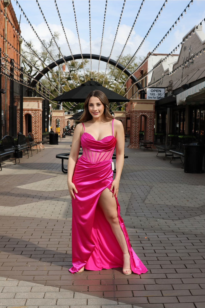 Veronica Fitted Corset Gown-Dresses-17 young dress-Shop with Bloom West Boutique, Women's Fashion Boutique, Located in Houma, Louisiana