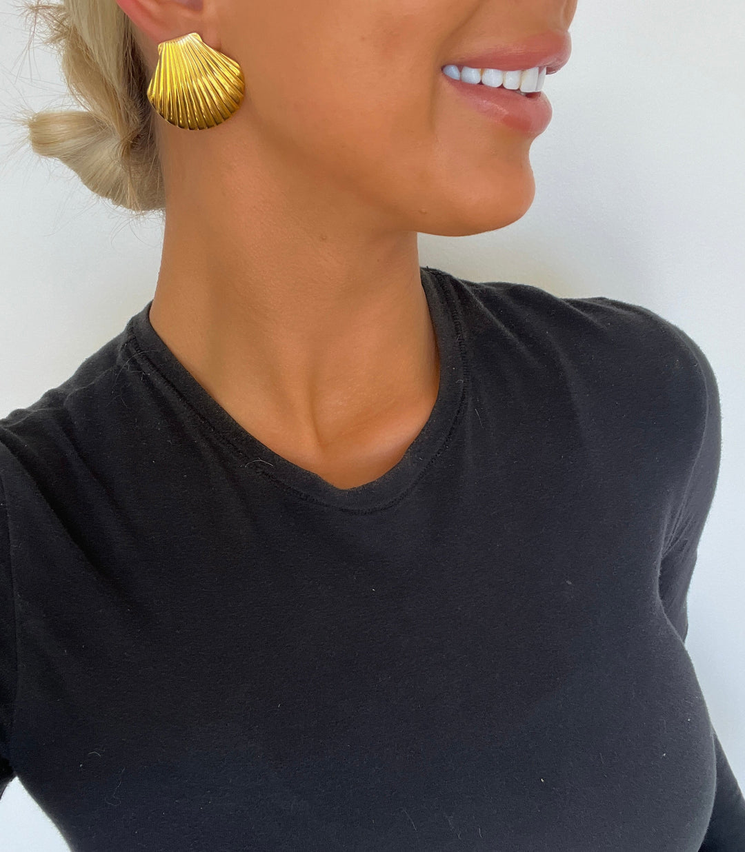 THE SHELL EARRINGS-Earring-Chansuttpearls-Shop with Bloom West Boutique, Women&
