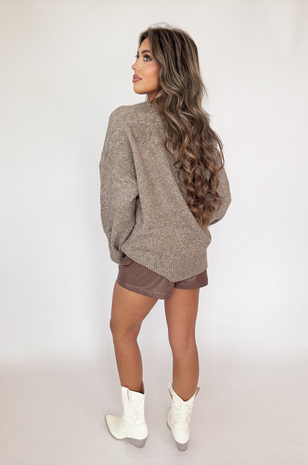 Mallard Mocha Sweater-Sweaters-Bailey rose-Shop with Bloom West Boutique, Women's Fashion Boutique, Located in Houma, Louisiana