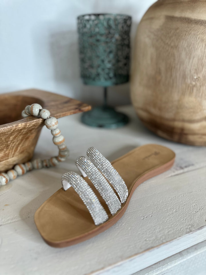 Meegan Strappy Natural Sandal-Sandals-Makers Shoes-Shop with Bloom West Boutique, Women's Fashion Boutique, Located in Houma, Louisiana