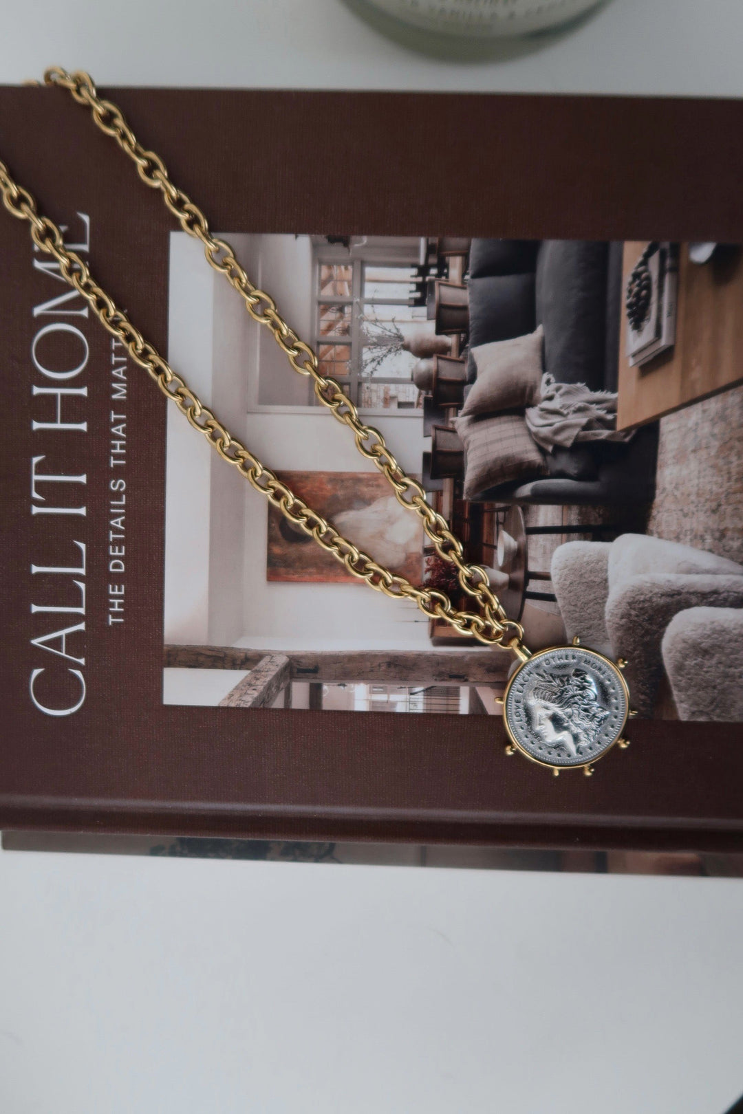 TWO TONED COIN NECKLACE-Chansuttpearls-Shop with Bloom West Boutique, Women&
