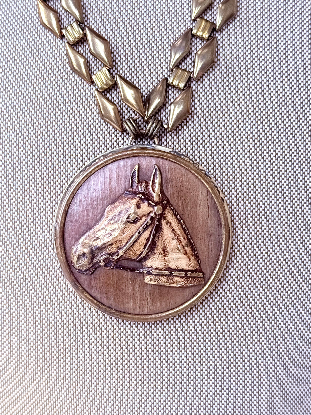 Erin Knight Vintage Chain and Carved Horse-Jewelry-Erin Knight Designs-Shop with Bloom West Boutique, Women's Fashion Boutique, Located in Houma, Louisiana