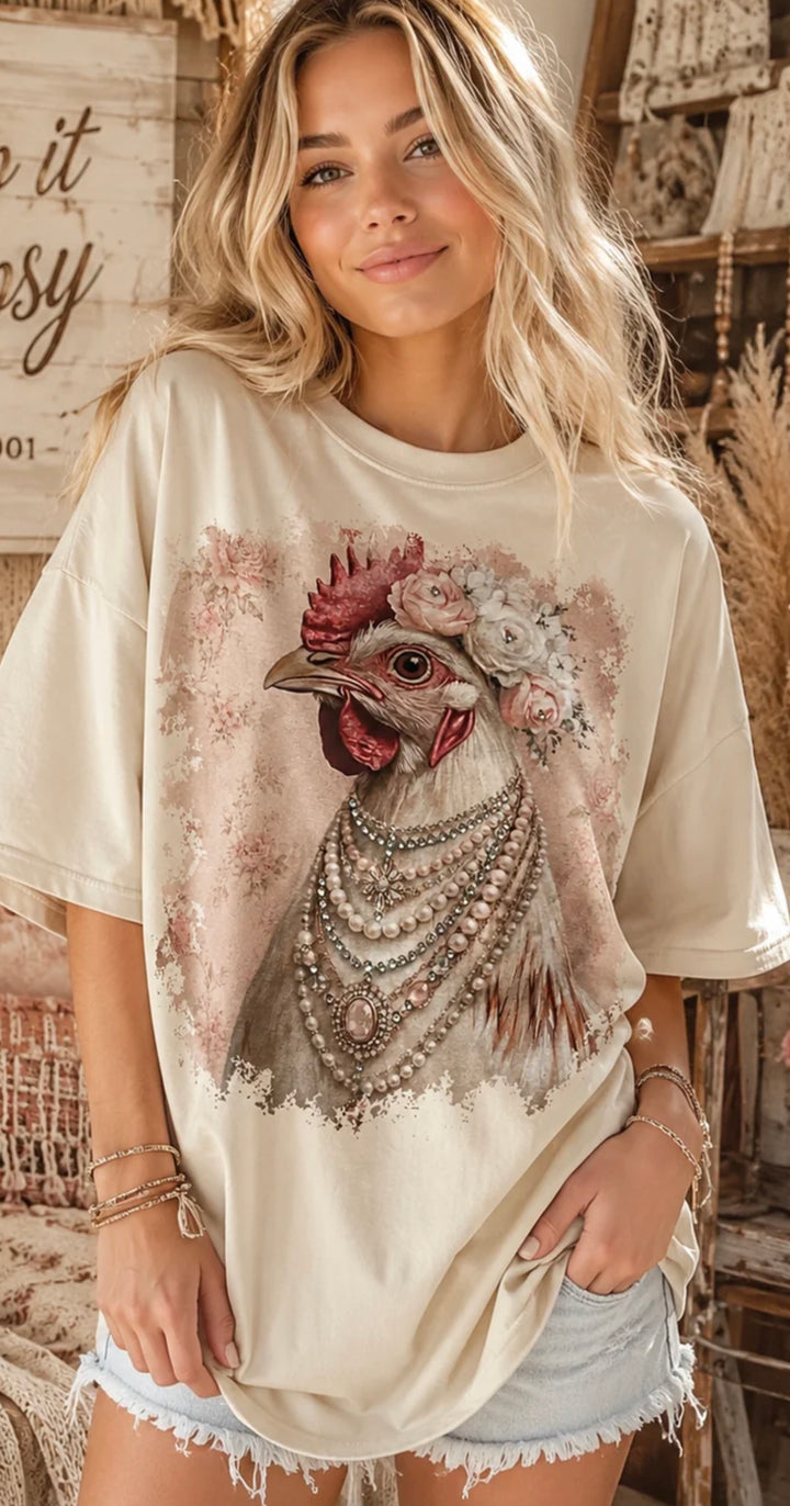 Hen House Heiress Graphic Tee-Graphic Tees-Keep it Gypsy-Shop with Bloom West Boutique, Women&