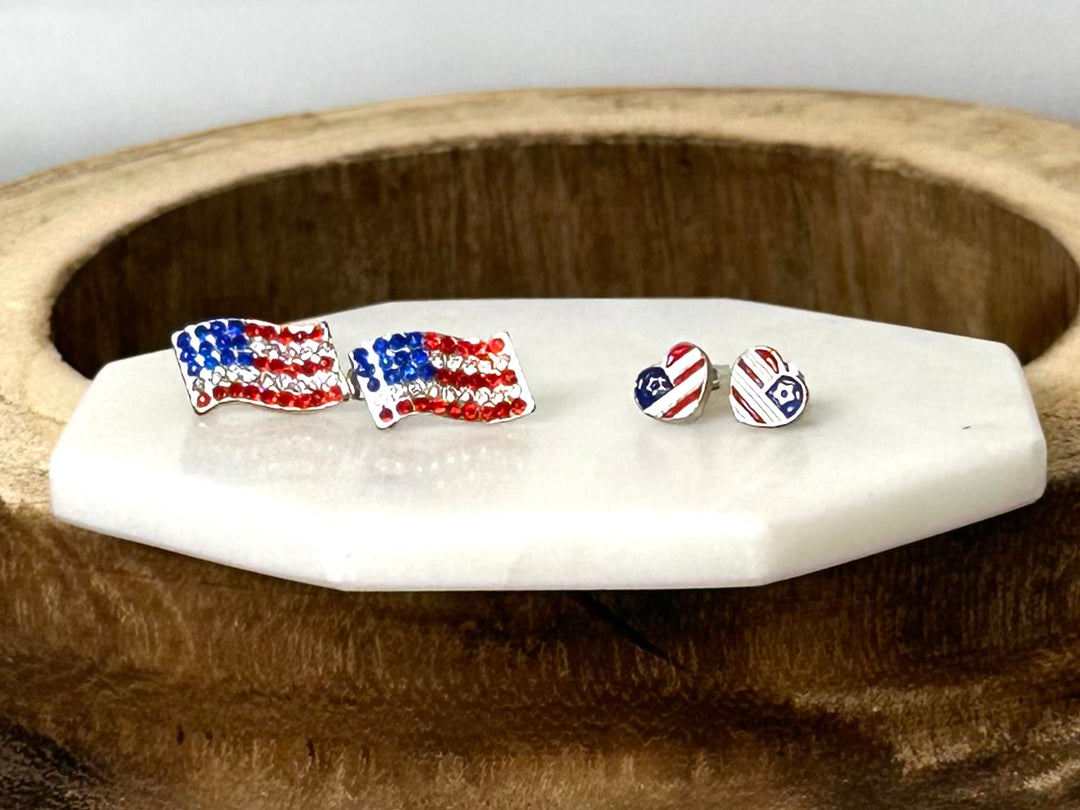 Sweet Land of Glam Stud Earrings-Jewelry-Bloom West Boutique-Shop with Bloom West Boutique, Women's Fashion Boutique, Located in Houma, Louisiana