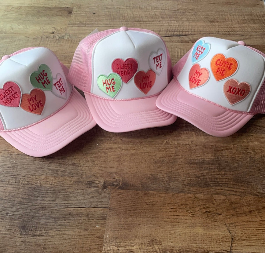 Valentine Trucker Hat-Trucker Hat-Vibes-Shop with Bloom West Boutique, Women's Fashion Boutique, Located in Houma, Louisiana