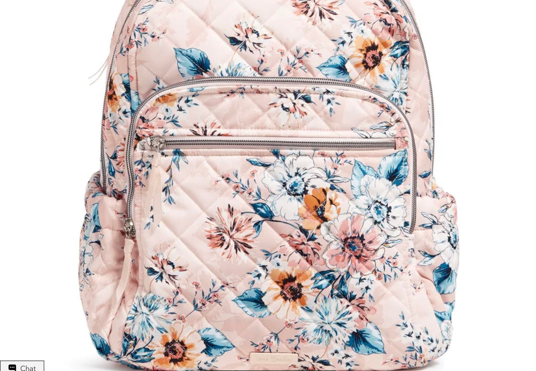Vera Bradley Travel Backpack Peach Blossom-Backpacks-Vera Bradley-Shop with Bloom West Boutique, Women's Fashion Boutique, Located in Houma, Louisiana