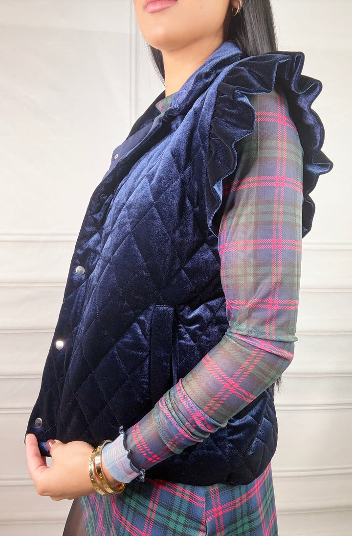Ashford Velvet Vest-Vests-Jess Lea-Shop with Bloom West Boutique, Women&