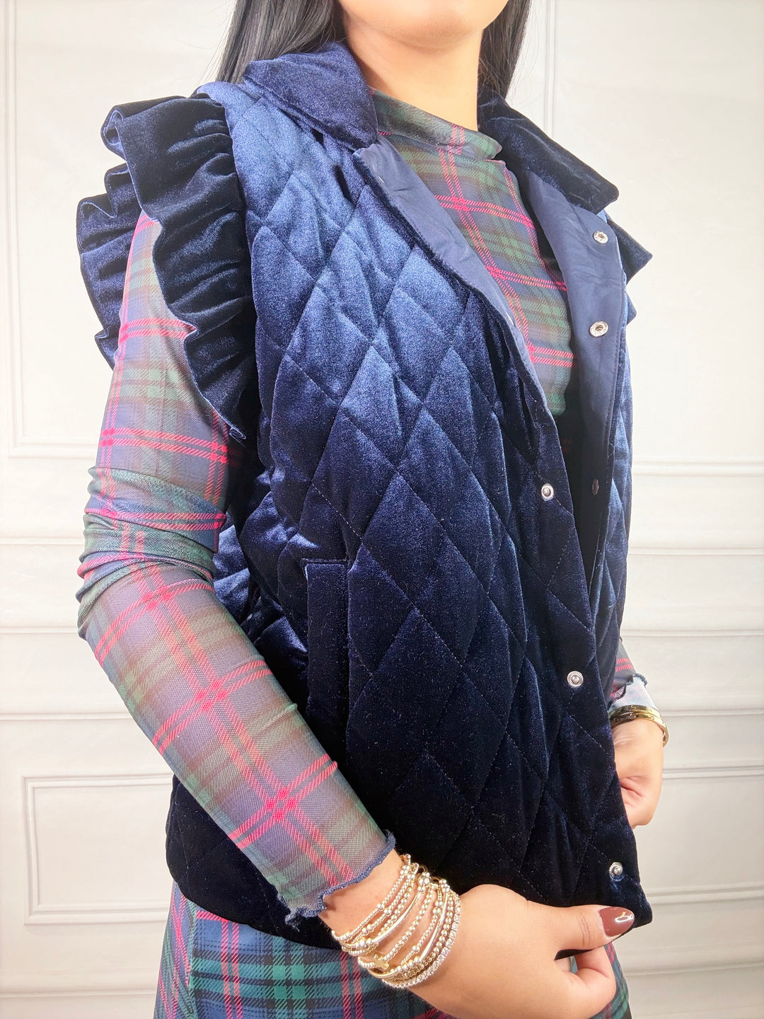 Ashford Velvet Vest-Vests-Jess Lea-Shop with Bloom West Boutique, Women&
