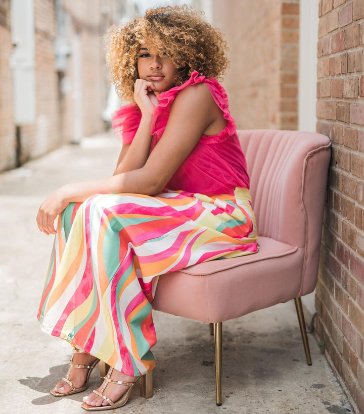 Danna Printed Woven Pant-Pants-Flying Tomato-Shop with Bloom West Boutique, Women's Fashion Boutique, Located in Houma, Louisiana