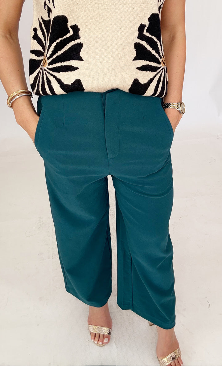 The Willow Teal Pant-Pants-Glam-Shop with Bloom West Boutique, Women's Fashion Boutique, Located in Houma, Louisiana
