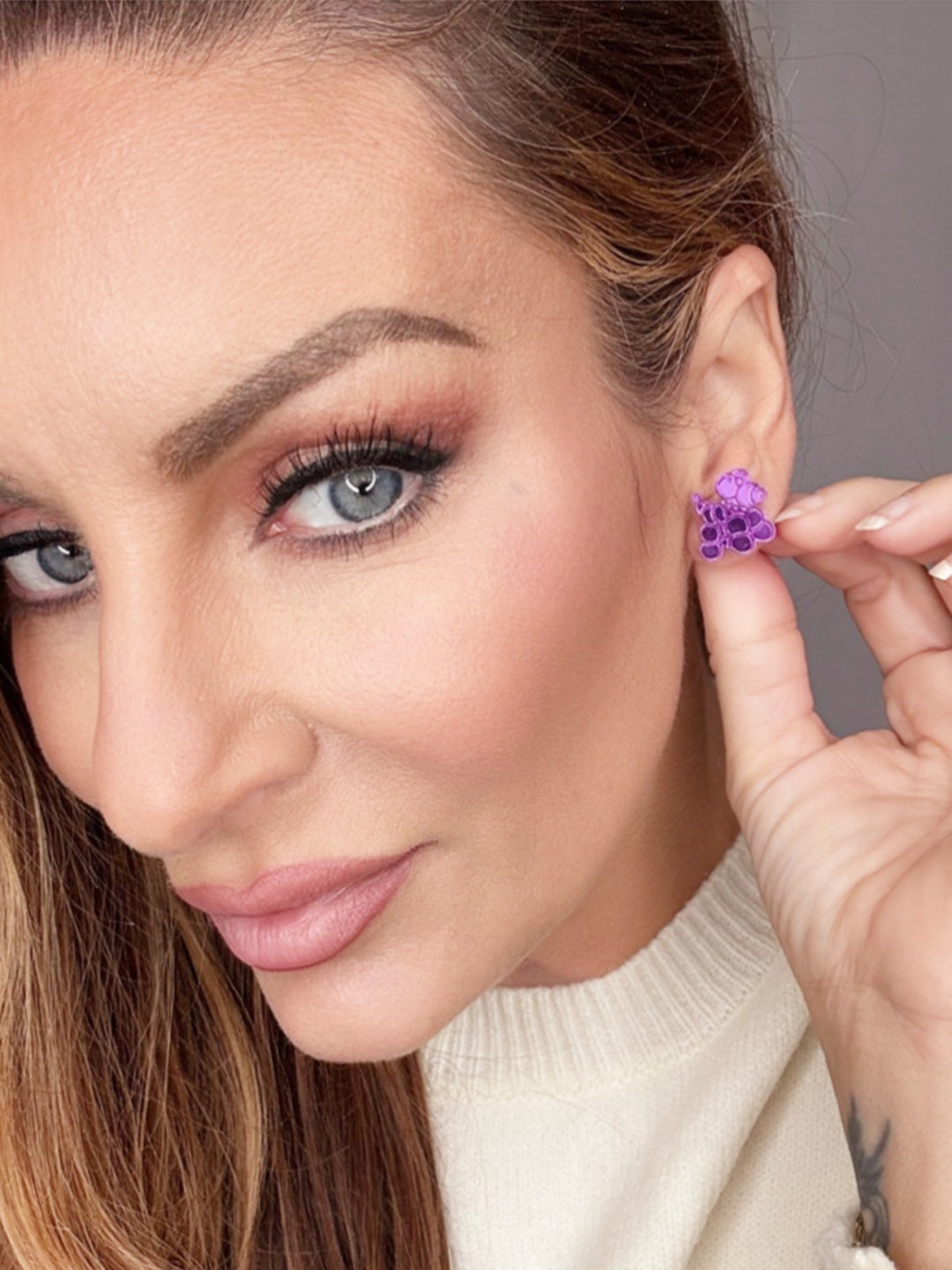 Mardi Gras Bead dog Stud Earrings-Earrings-Maggie G-Shop with Bloom West Boutique, Women's Fashion Boutique, Located in Houma, Louisiana