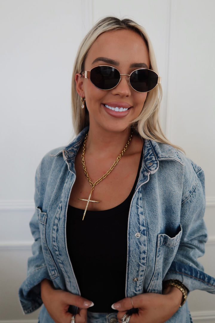 LUXE CROSS NECKLACE-Chansuttpearls-Shop with Bloom West Boutique, Women&