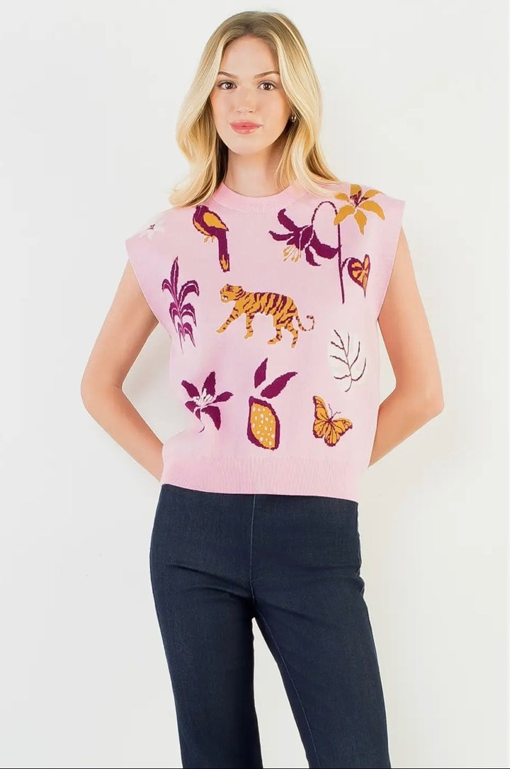 The Baton Bloom Sweater