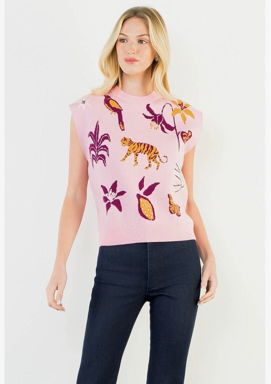 The Baton Bloom Sweater