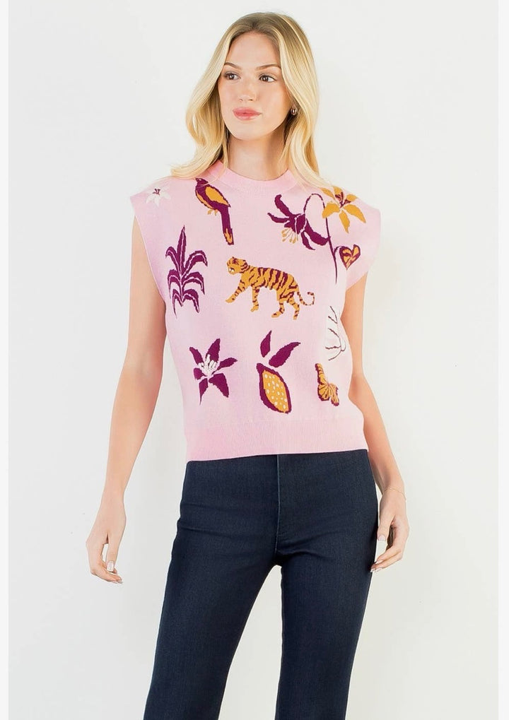 The Baton Bloom Sweater