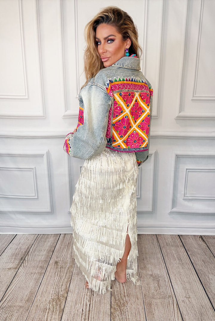 The Marrakesh Muse Jacket-Denim jacket-POL Clothing-Shop with Bloom West Boutique, Women&
