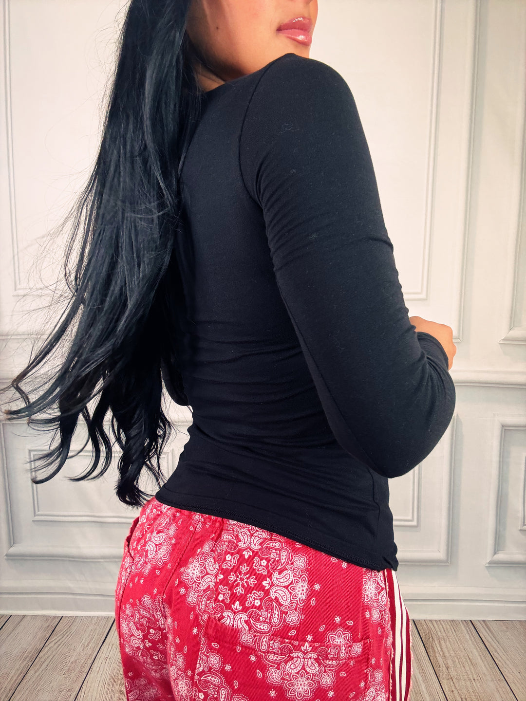 Long Sleeve Crew Neck Top-Long Sleeves-Active Basic | Active USA-Shop with Bloom West Boutique, Women&