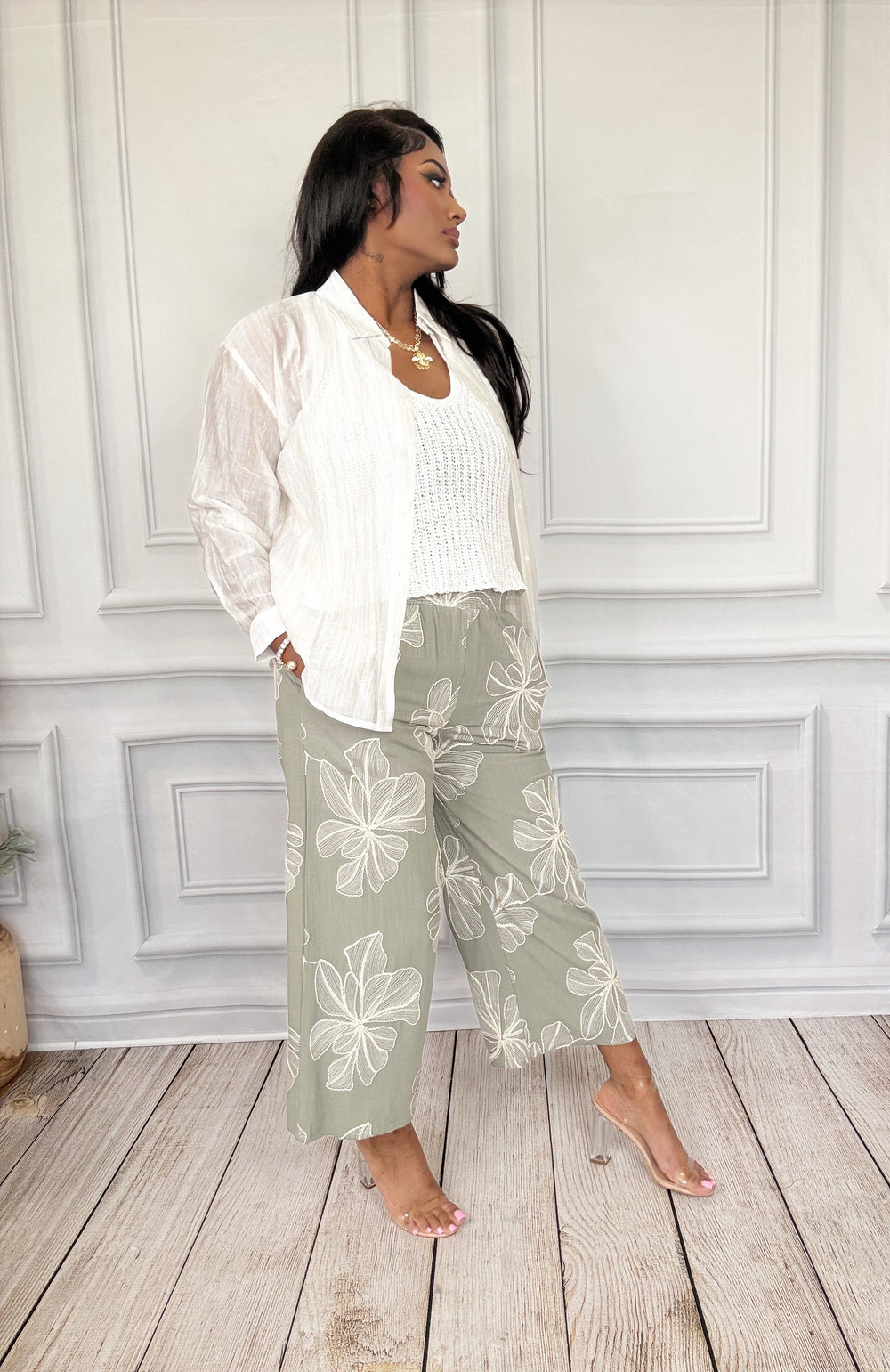The Beach Club Babe Blouse-Sand-Long Sleeves-Allie Rose-Shop with Bloom West Boutique, Women's Fashion Boutique, Located in Houma, Louisiana