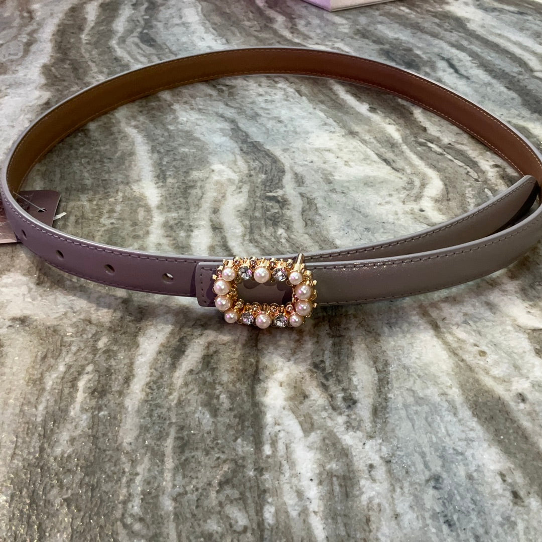 Ava Belt-Grey-Belts-Accessory Concierge-Shop with Bloom West Boutique, Women's Fashion Boutique, Located in Houma, Louisiana