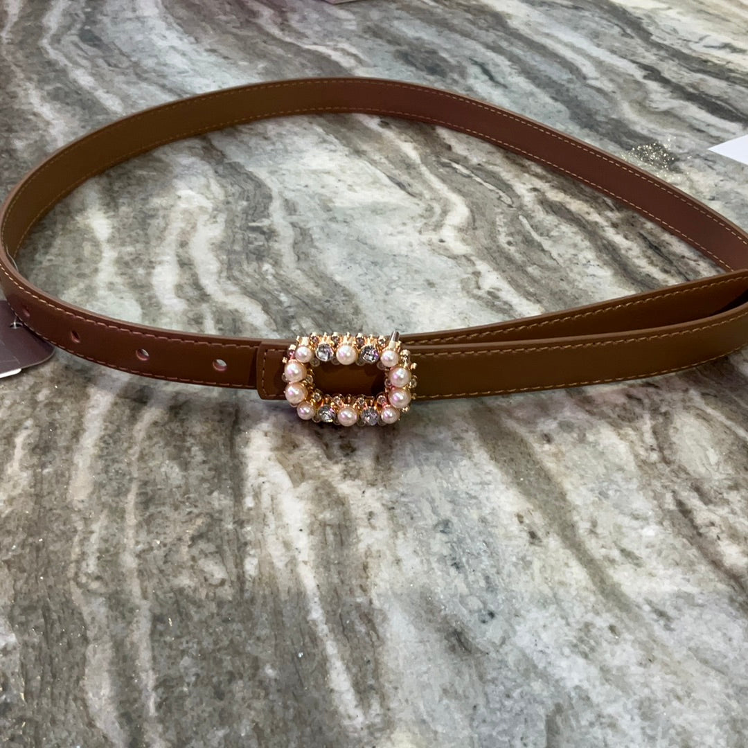Ava Belt - Tan-Belts-Accessory Concierge-Shop with Bloom West Boutique, Women's Fashion Boutique, Located in Houma, Louisiana