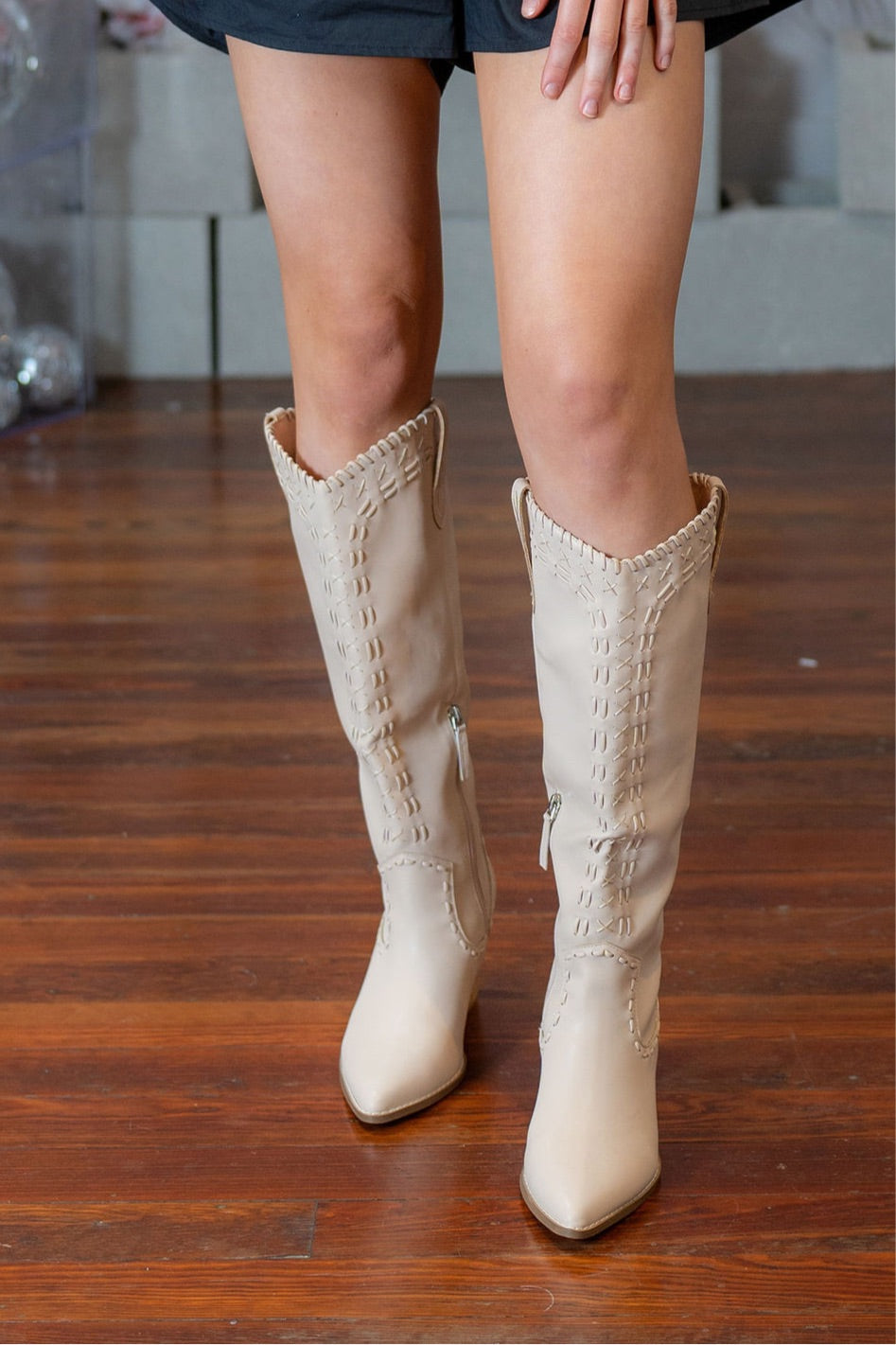 Lacey Beige Boots-Boots-Bloom West Boutique-Shop with Bloom West Boutique, Women's Fashion Boutique, Located in Houma, Louisiana
