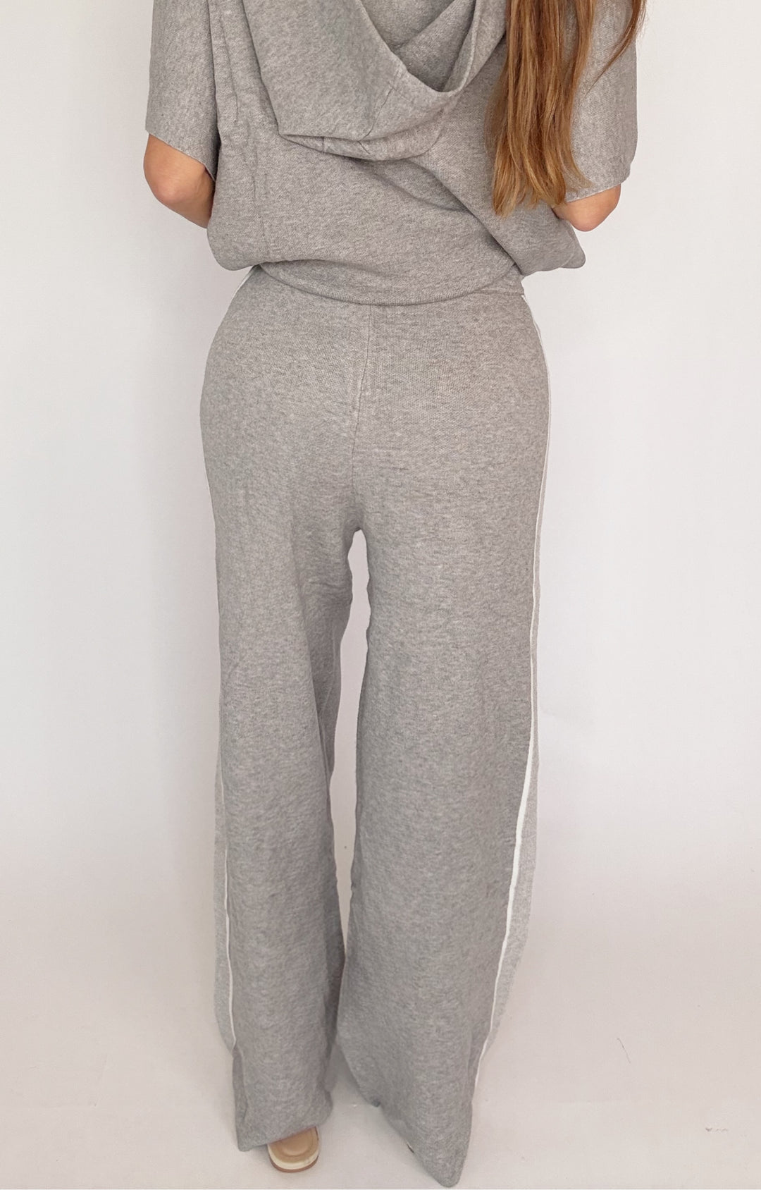 Luxe Leisure Pants Grey-Pants-She+Sky-Shop with Bloom West Boutique, Women's Fashion Boutique, Located in Houma, Louisiana