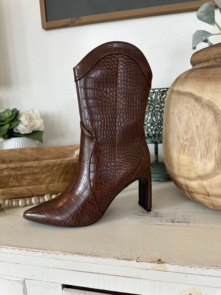 Forester Western Boot-Brown-Boots-42 gold-Shop with Bloom West Boutique, Women's Fashion Boutique, Located in Houma, Louisiana