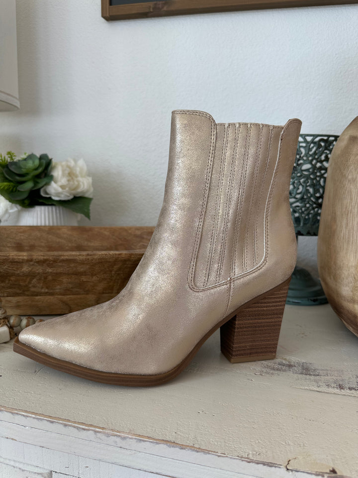 Prairie Gold bootie-Boots-mia-Shop with Bloom West Boutique, Women's Fashion Boutique, Located in Houma, Louisiana