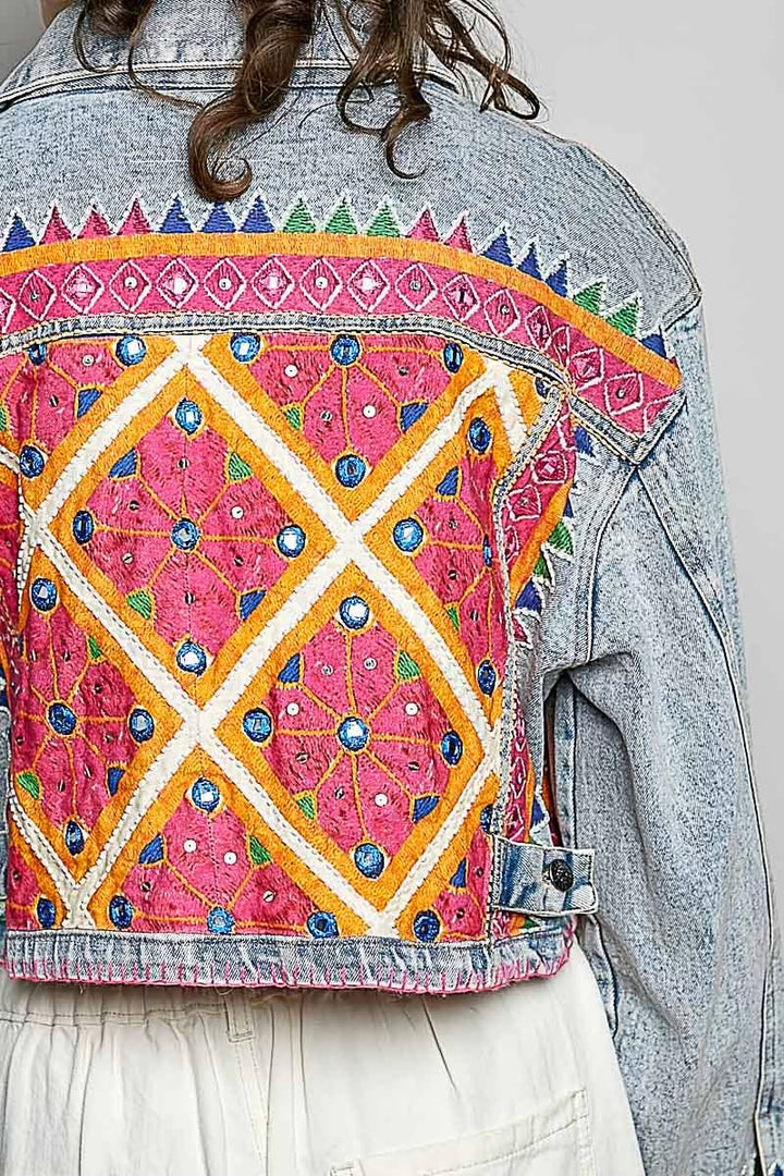 The Marrakesh Muse Jacket-Denim jacket-POL Clothing-Shop with Bloom West Boutique, Women&