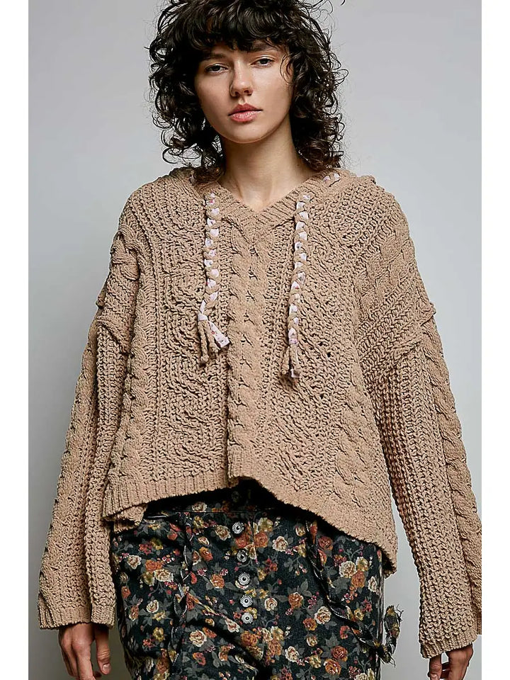 Barefoot in Bordeaux Sweater